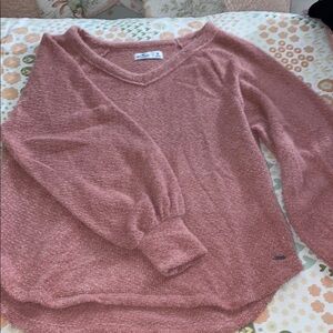 Hollister Pink Cozy Knit Sweatshirt